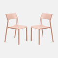 Trill Pink Bistro Chair By Nardi - Set of 2