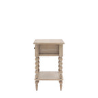 Lime Wash Bobbin Leg Artisan 1 Drawer Bedside