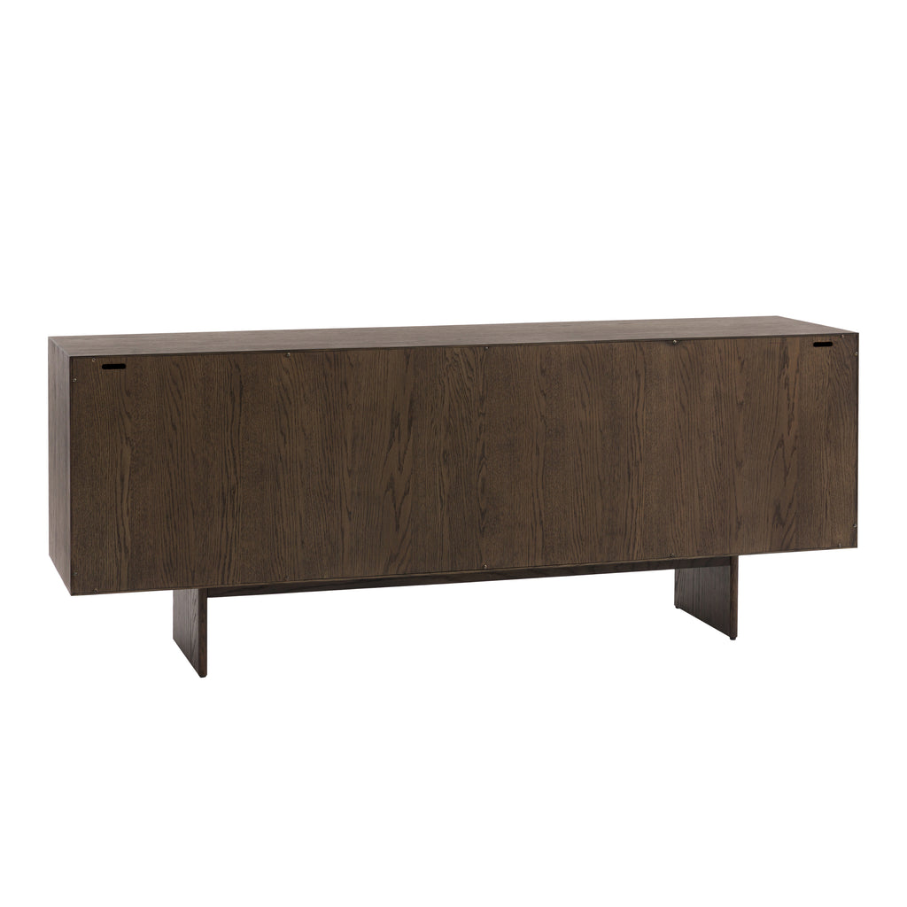 contemporary four door sideboard with pattern detail