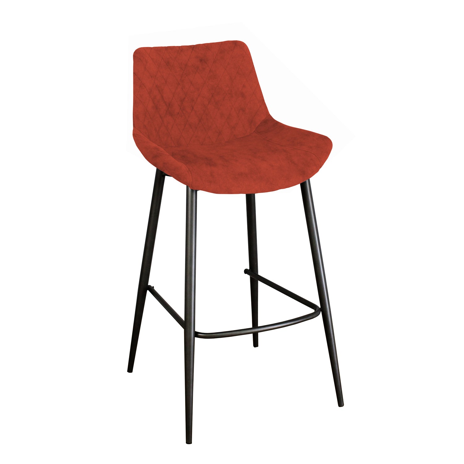 Axel Bar Stool, Set Of 2 - Burnt Orange