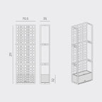 211cm high, the Sipario 3 is tall enough to grow your favourite garden plants which hopefully will give you some quiet from your noisy neighbours.