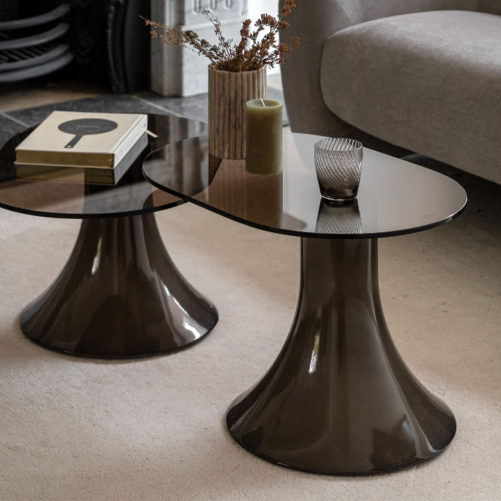 Harlem Side Tables in modern living room with small and large tables
