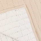 Elegant taupe bedspread with soft finish