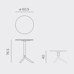 Measurements For Spritz Table by Nardi