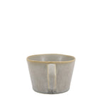 Minimalist dove grey ceramic mug with smooth glaze