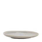 Contemporary stoneware side plate with grey glaze finish