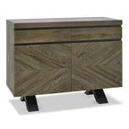 Phoenix Fumed Oak Sideboard - Narrow