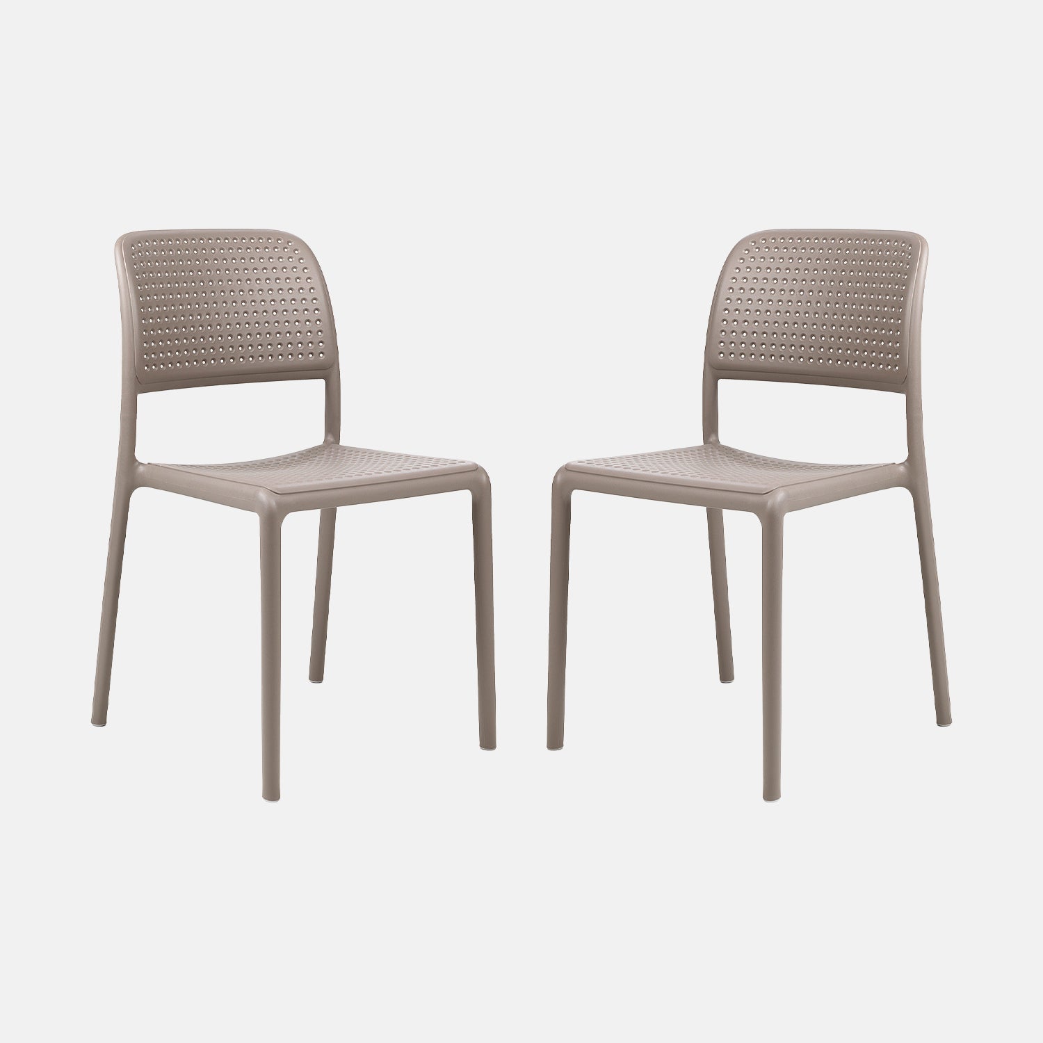 Bora Armless Chair By Nardi - Set Of 2