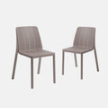 Set of 2 Tiberina bistro chairs by Nardi Outdoor.