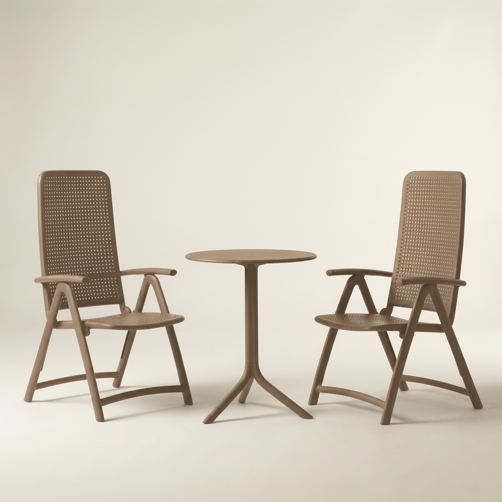 Nardi Garden Set - Spritz Table & x2 Darsena Garden Chairs