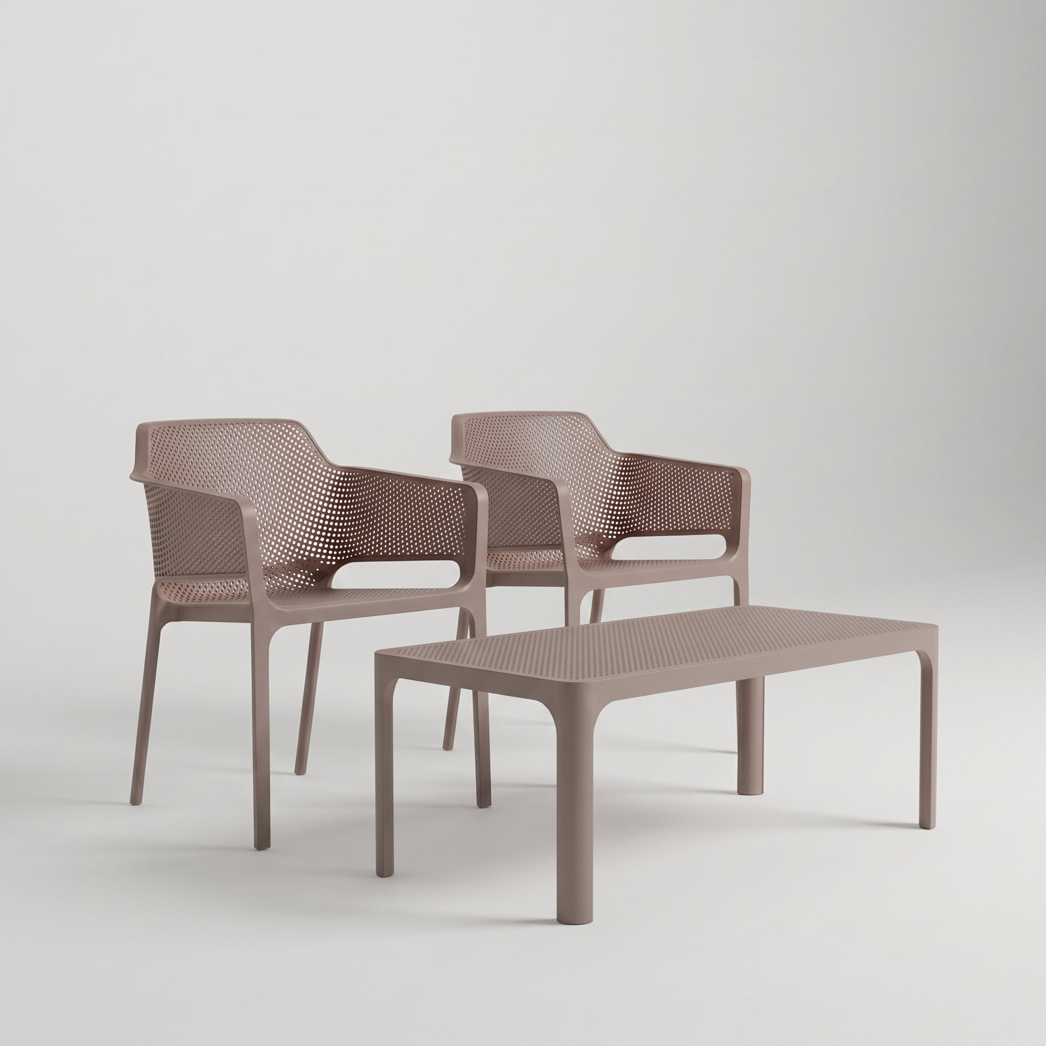 Nardi Garden Set - Net Table 100 & x2 Net Garden Chairs