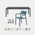 Nardi Dining Set - Rio 140 Extending Table & Trill Armchairs