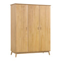 Stockholm Oak - 3 Door Wardrobe