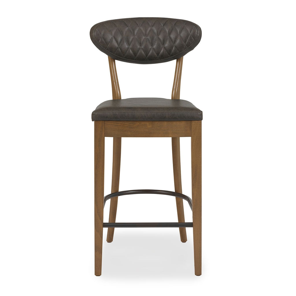  Rustic Oak Bar Stool - Old West Vintage