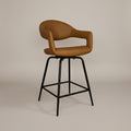 Delphine Swivel Bar Stool, Set of 2 - Tan