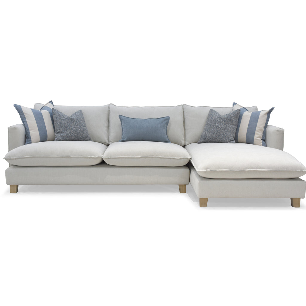 CLEARANCE - Howth Sofa - Large Chaise & Footstool