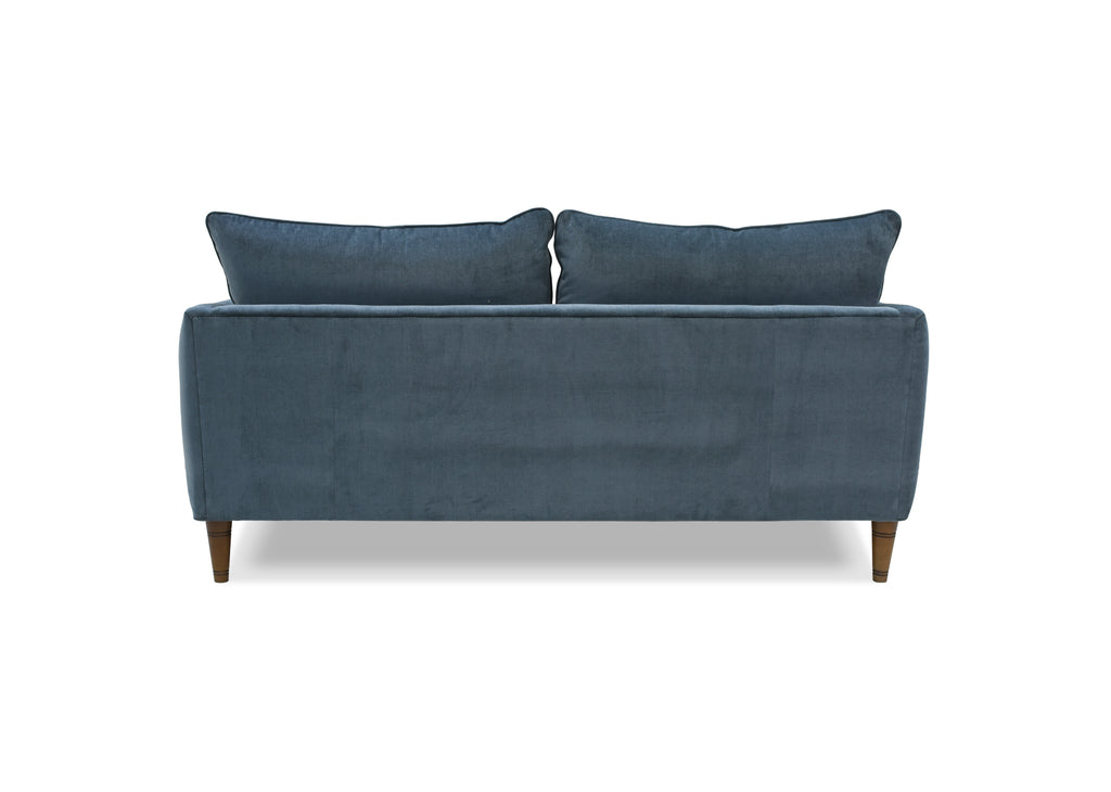 Back View Of Kenmare Large Sofa In Soft Chenille Topaz