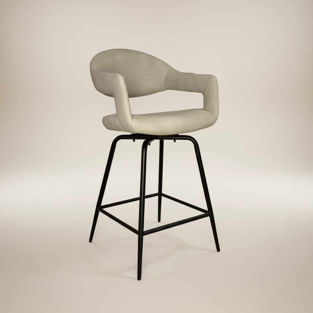 Delphine Bar Stool, Set of 2 - Misty