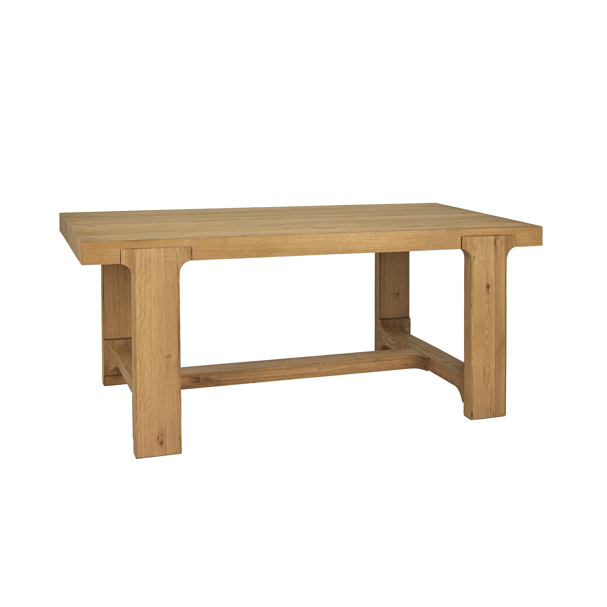 Williamsburg wooden dining table on a white background