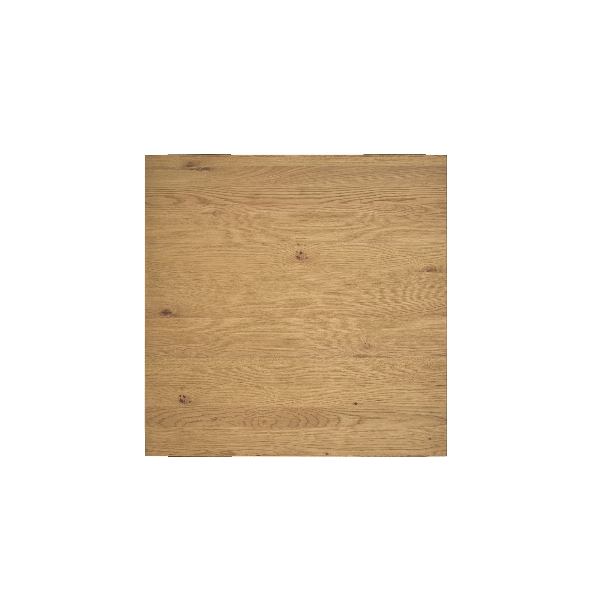 Wooden top with a natural finish on a white background