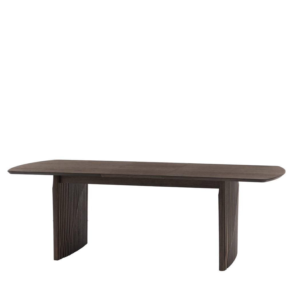 Modern extendable dining table in rectangular shape