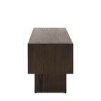 Walnut media unit offering storage and a sophisticated finish for your entertainment area