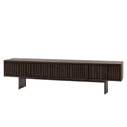 Contemporary walnut media unit with sleek design
