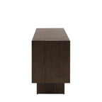 Wave 4 door sideboard with textured wave front in modern living room