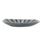 Handmade stoneware plates with organic shape and finish