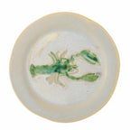 Decorative lobster dinner plate with bold artwork and smooth glazed finish