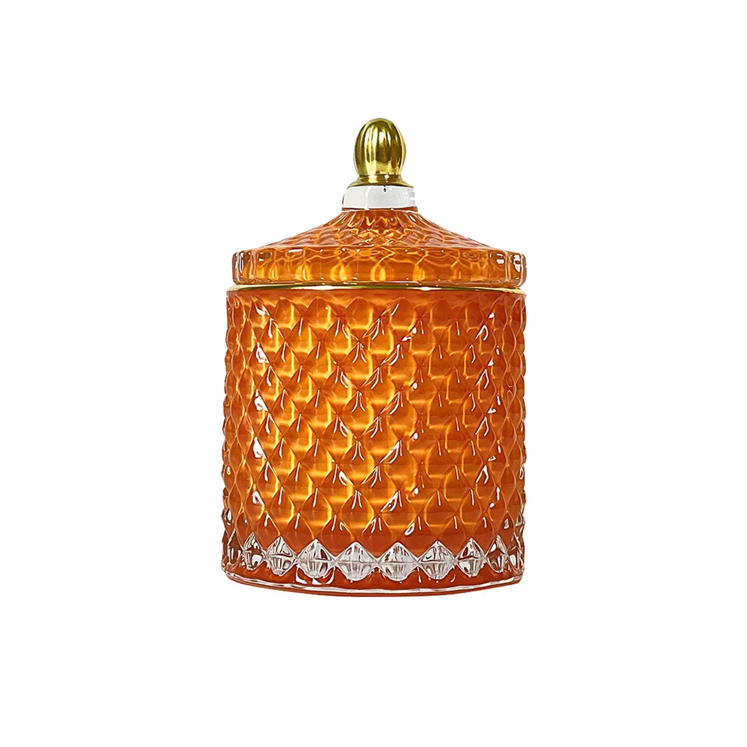 Glass Jars with Lid - Orange
