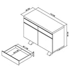 Phoenix Rustic Oak Sideboard