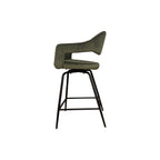Delphine Bar Stool, Set of 2 - Green Velvet