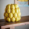 Ceramic yellow lemon vase ideal for floral arrangements or display