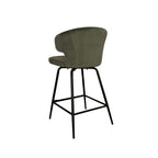 Pearl Bar Stool, Set of 2 - Green Velvet