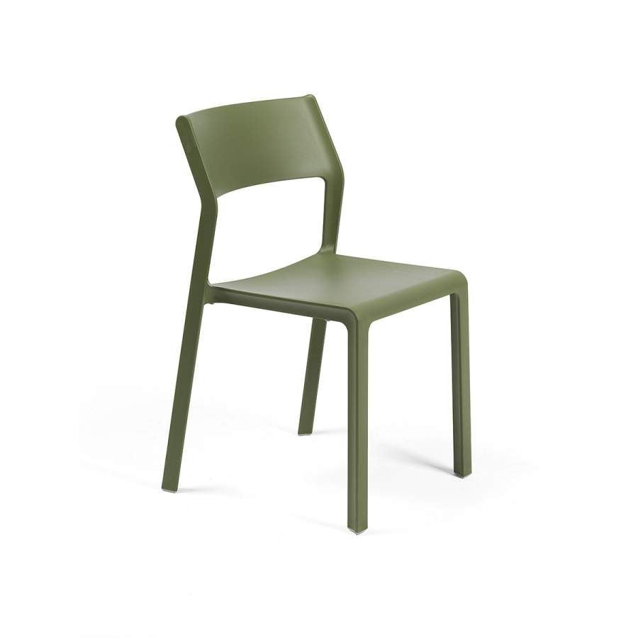 Trill Armless Chair By Nardi - Set of 6 - Olive