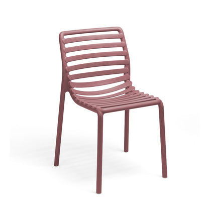 Doga Armless Chair By Nardi - Set Of 6 - Marsala
