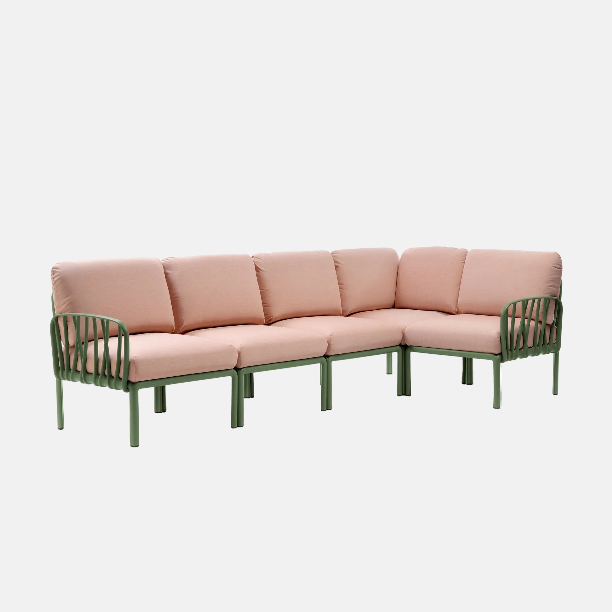 Nardi Komodo 5 Corner Sofa - With Rosa Cushions