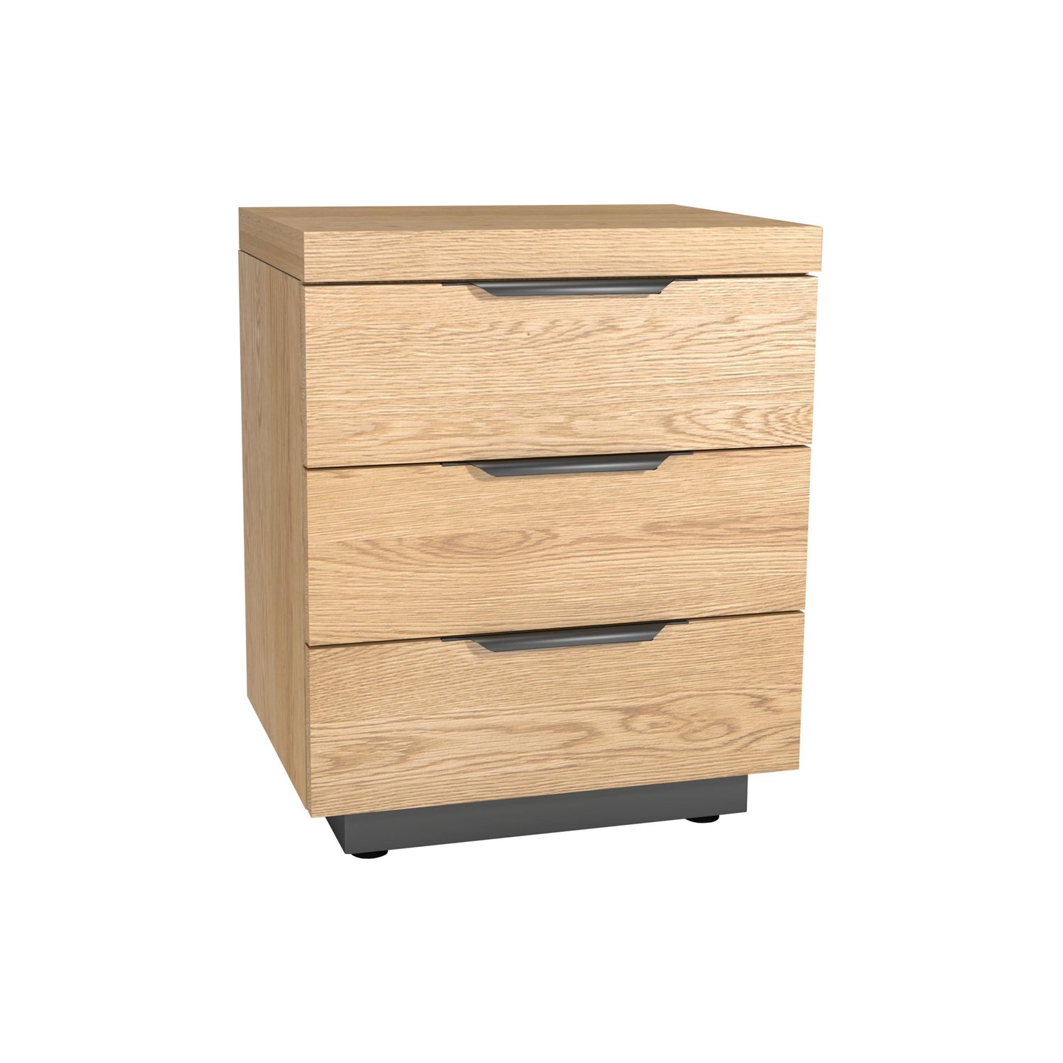 Elsworthy Oak Bedside - 3 Drawer