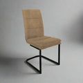 Marlow Oak Cantilever Dining Chair - Taupe