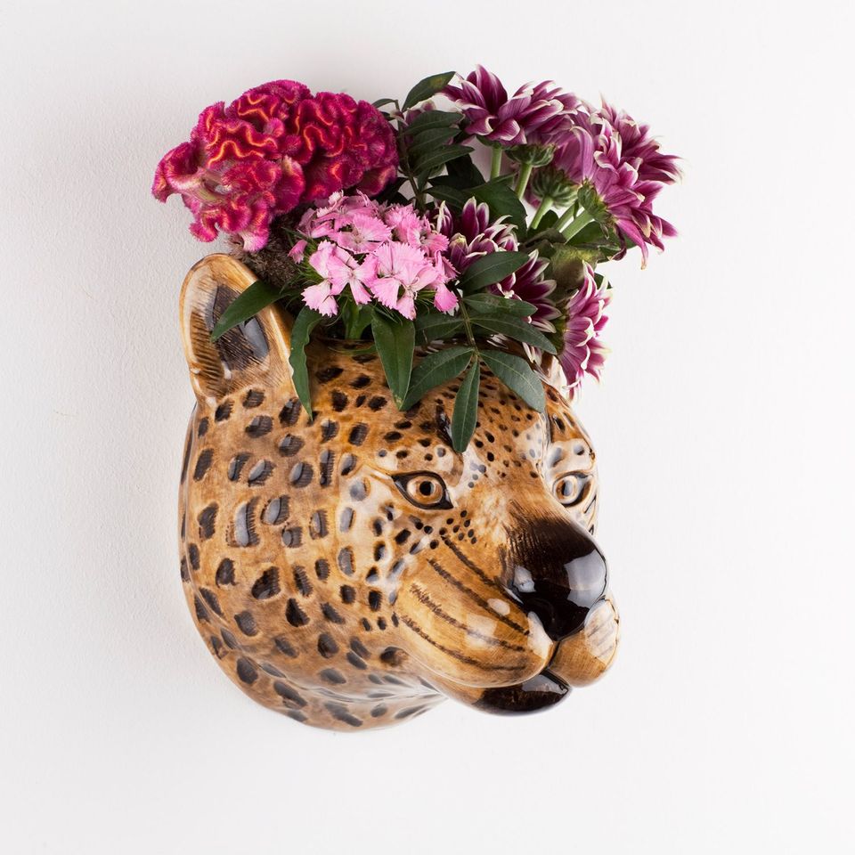 Leopard Wall Vase