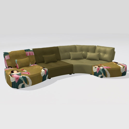 Arianne Plus Corner Sofa By Fama - Black Feet