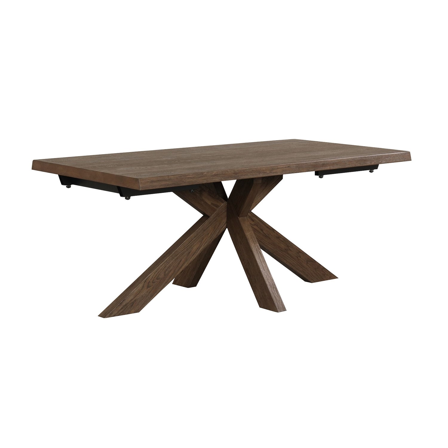 Elsworthy Dark Oak Dining Table - 180cm Wooden Star Legs