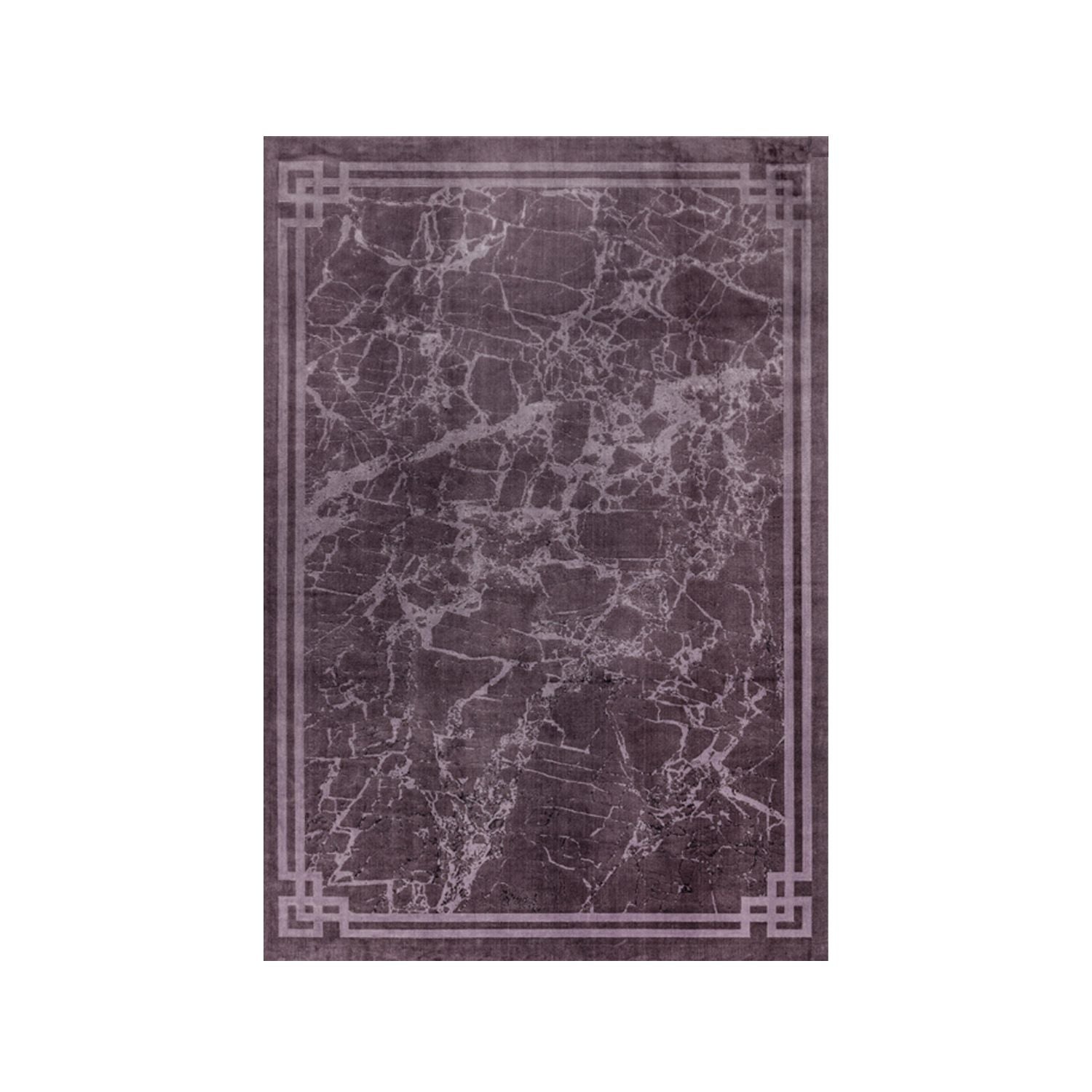 Zehraya Floor Rug - Purple Border