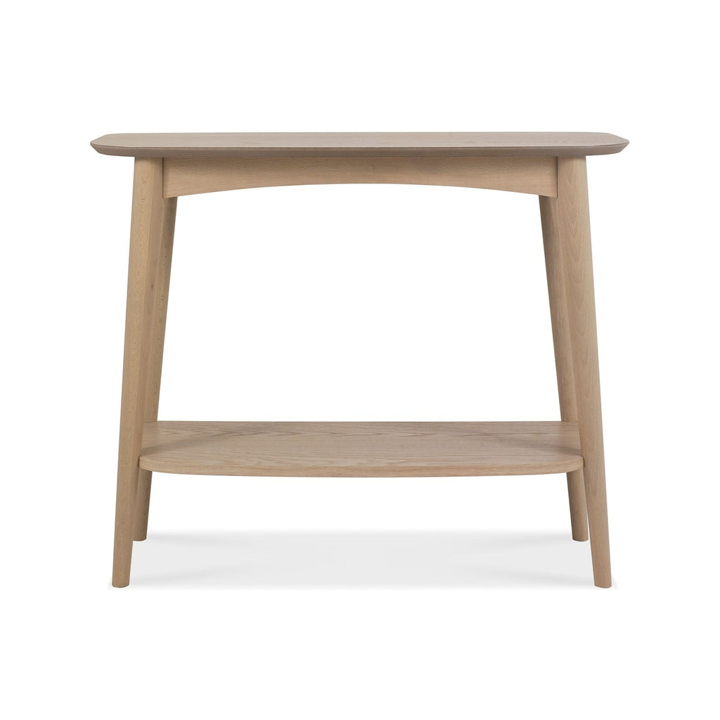 Oak Console Table With Shelf