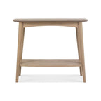 Oak Console Table With Shelf