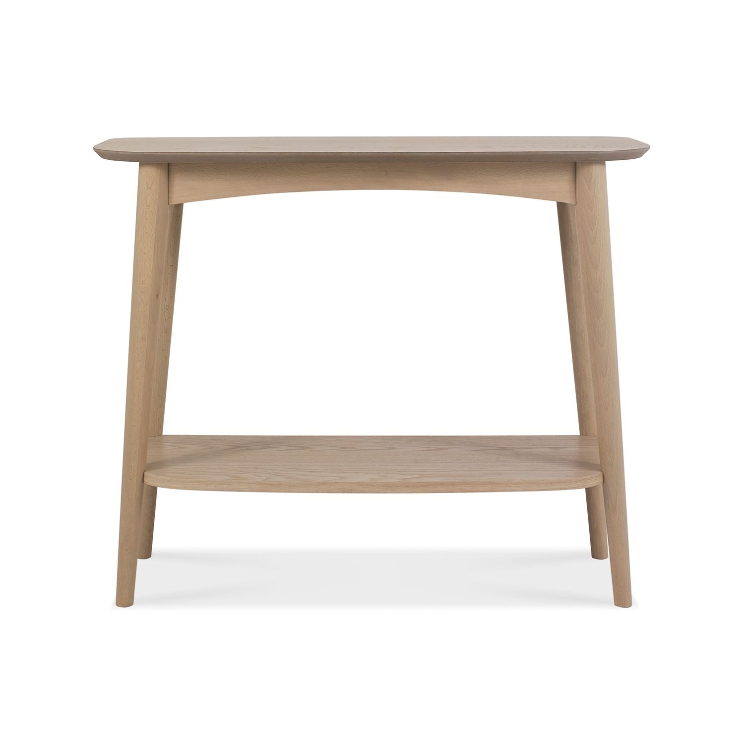 Oak Console Table With Shelf