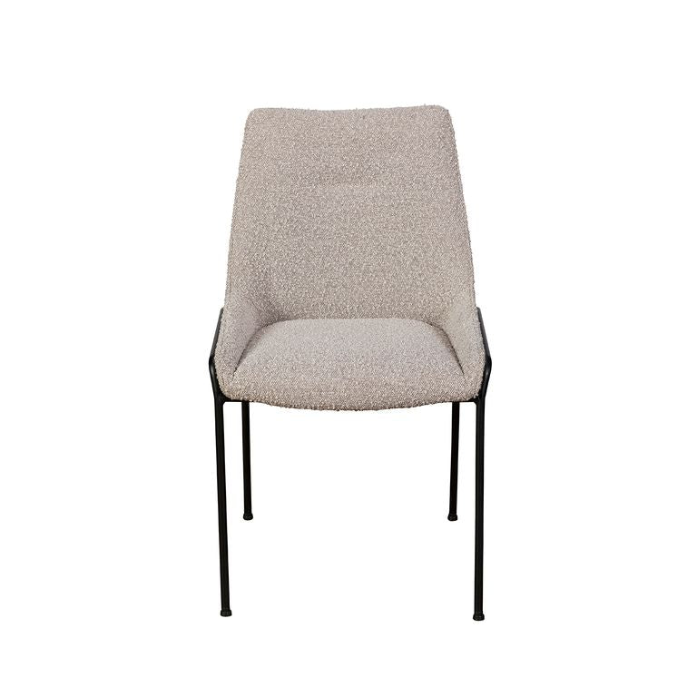 Dining Chair - Grey Boucle