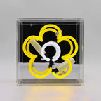 Daisy Mini Glass Neon Light - Yellow