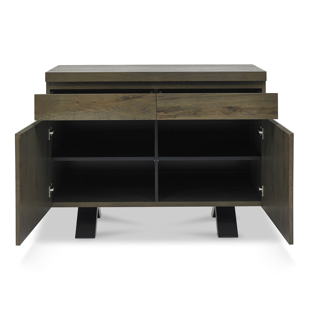Fumed Oak Sideboard - Narrow